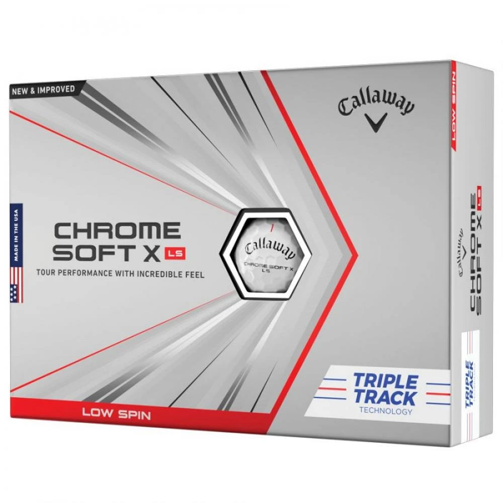 Callaway Chrome Soft X LS Triple Track Golf Balls 3 Callaway Chrome Soft X LS Triple Track Golf Balls