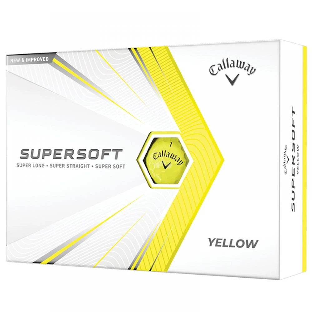 Callaway Supersoft 2022 Golf Balls (Yellow) 3 Callaway Supersoft 2022 Golf Balls (Yellow)