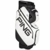 PING DLX (14 Way) Cart Trolley Bag (White/Black) -Hot Sale Golf Store ping dlx