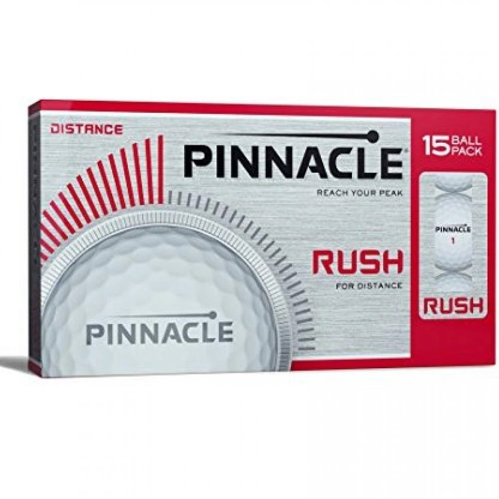 Pinnacle Rush White Golf Balls (15 Ball Pack) 3 Pinnacle Rush White Golf Balls (15 Ball Pack)